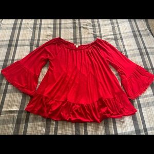 Style and Co Red Blouse